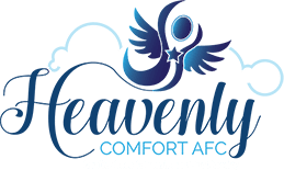 A logo of heavenly comfort afc